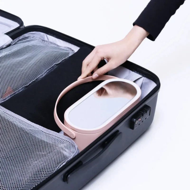 Trousse de maquillage avec miroir LED - Lumivault
