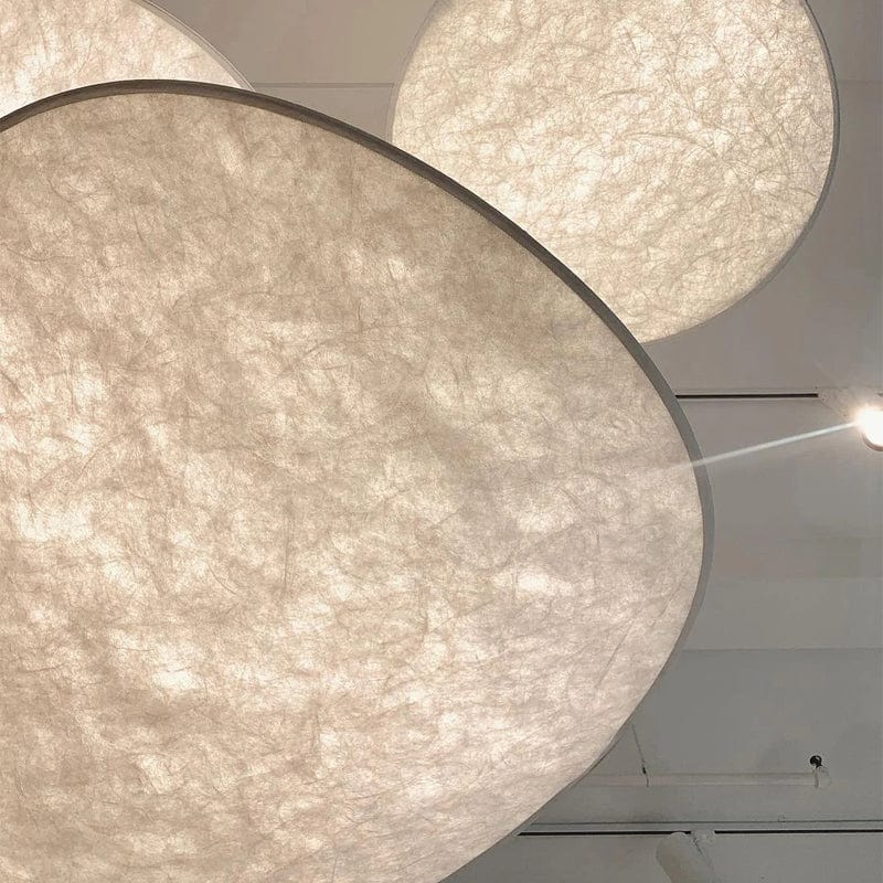 Style Japandi | Lampe de Plafond en Soie | Suspension Élégante | Éclairage Doux | Tissus Luxueux | Décorations Modernes et Traditionnelles | Durable et Écologique | Dimensions : 40/60/80/100 cm | LED Inclus