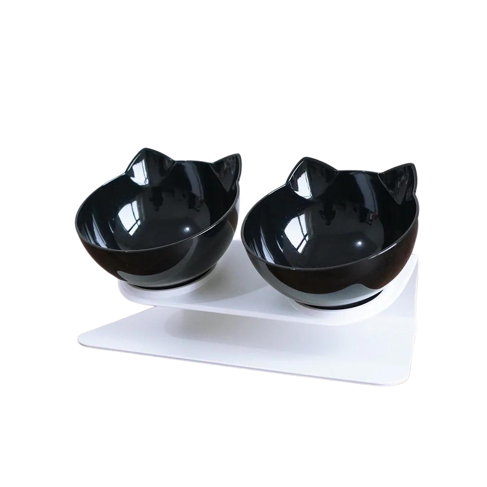 Comfort Paws nourrisseur | Bac à litière surélevé et élégant Il offre un design surélevé et épuré pour les repas quotidiens de votre chat.