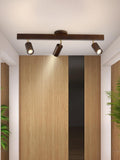 Lampe de Plafond en Bois Minimaliste avec Design Modulaire