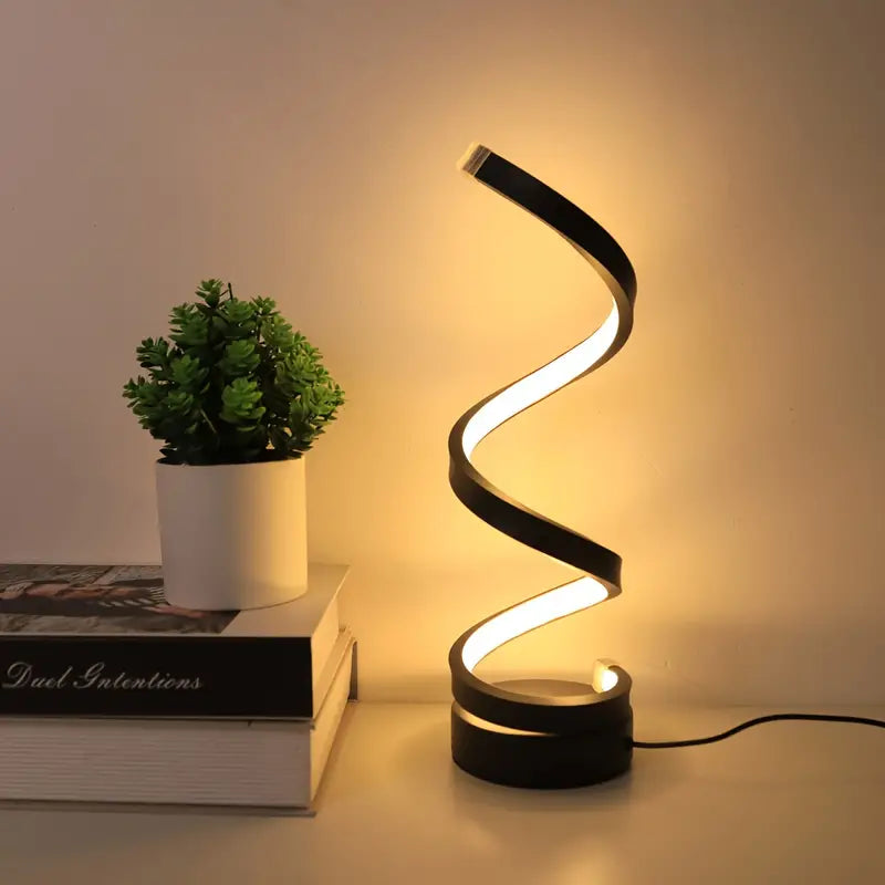 TwistLight - Lampe de Table LED Moderne Design Spirale