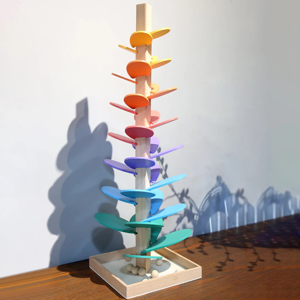 Arbre à Billes Arc-en-Ciel - Jouet Montessori avec Musique