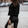 Veste en Cuir Court pour Femmes avec Zip - Noa