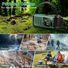 10000mAh Noodradio | Énergie Solaire & Dynamo Manuelle | AM/FM | Alarme SOS