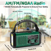 10000mAh Noodradio | Énergie Solaire & Dynamo Manuelle | AM/FM | Alarme SOS