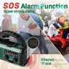 10000mAh Noodradio | Énergie Solaire & Dynamo Manuelle | AM/FM | Alarme SOS