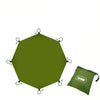 Tapis de Camping Imperméable Surdimensionné – Tarp Hexagonal/Octogonal 4,1x4,1m pour Plage, Voyage, Pique-nique et Ombre Extérieure