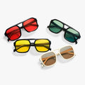 Mirena - Lunettes de soleil carrées vintage avec protection UV400