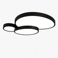 Plafonnier LED design décoratif noir blanc
