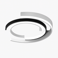 Plafonnier LED moderne en arc de cercles