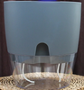 Vase Transparent Auto-arrosant – Pot de Fleurs à Double Couche avec Système d'Irrigation en Corde de Coton