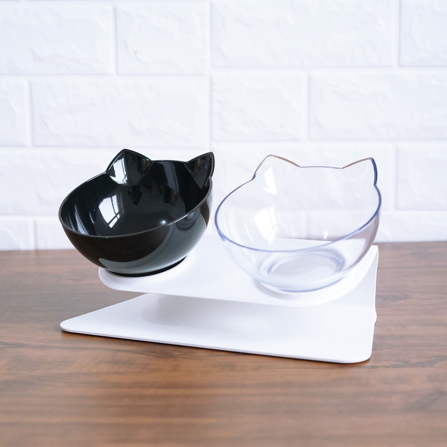 Comfort Paws nourrisseur | Bac à litière surélevé et élégant Il offre un design surélevé et épuré pour les repas quotidiens de votre chat.