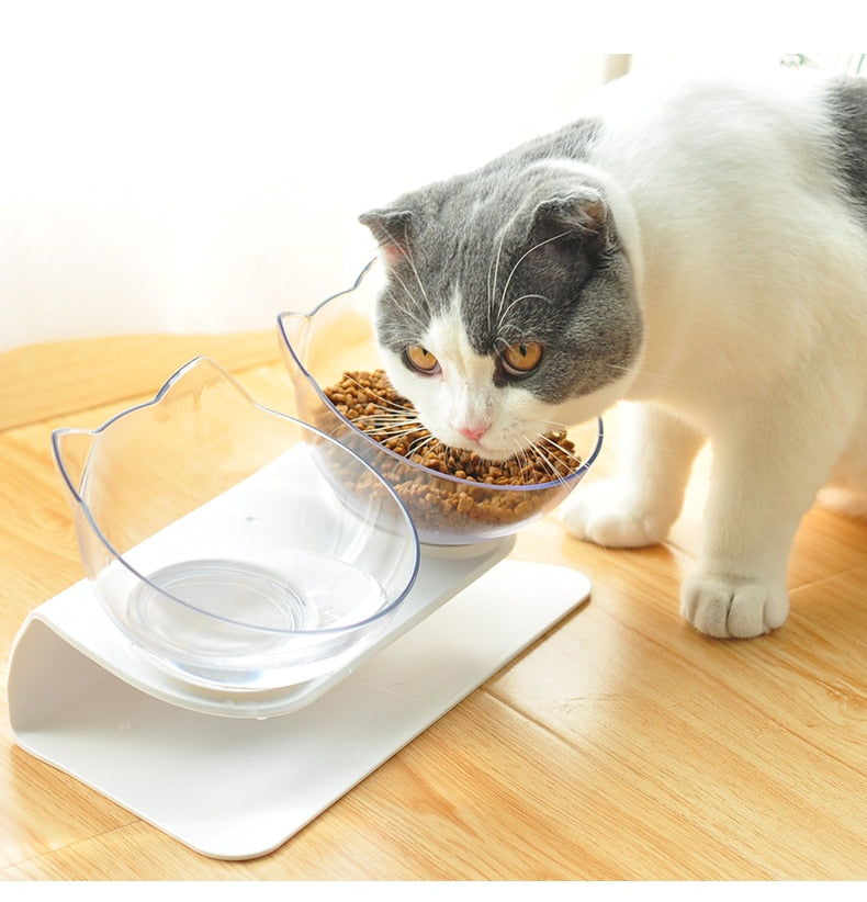 Comfort Paws nourrisseur | Bac à litière surélevé et élégant Il offre un design surélevé et épuré pour les repas quotidiens de votre chat.