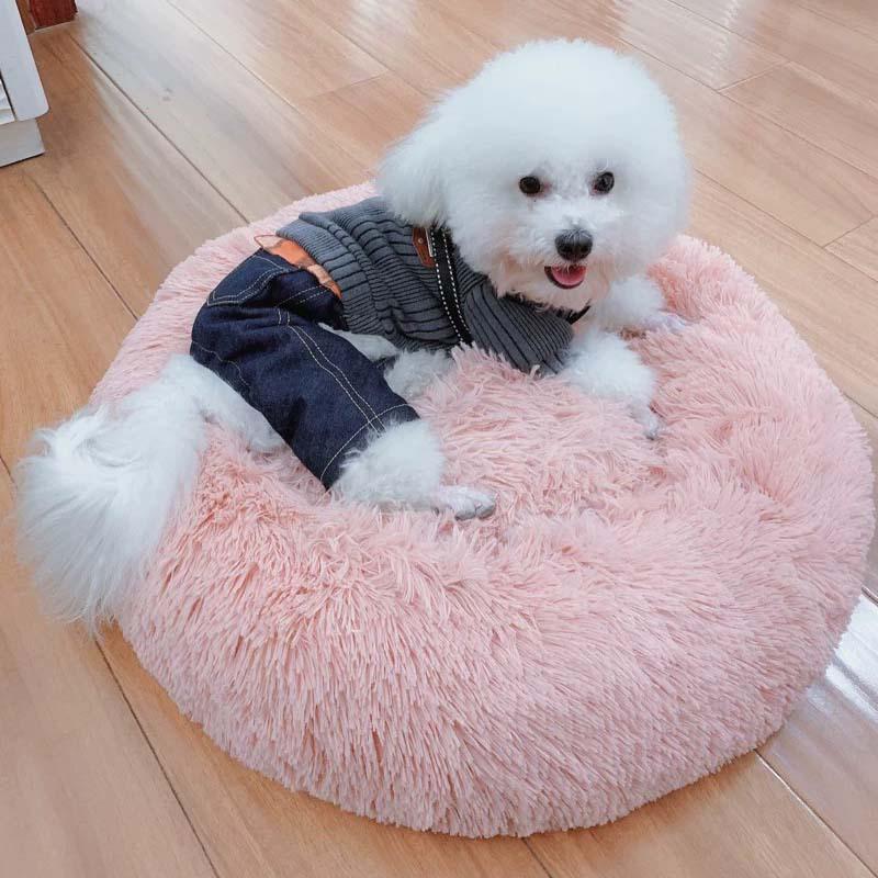 PurrElegance Luxe Donut Lit pour Chats et Chiens | Un endroit doux et élégant pour le repos de vos animaux