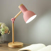 LuxeNordic Élégante Lampe de Bureau en Bois | Éclairage stylé pour un espace de travail moderne