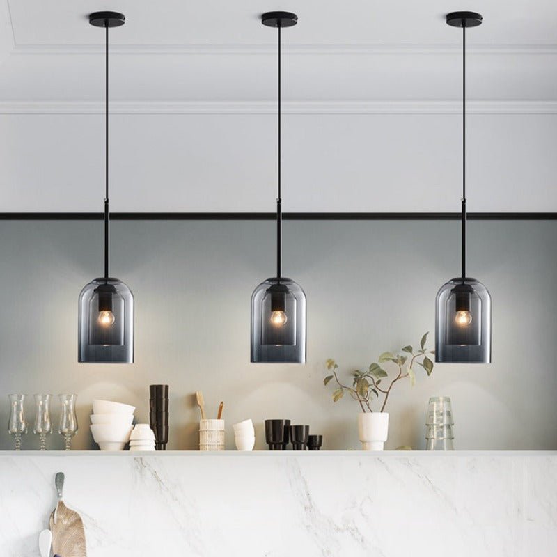 Suspension en verre double élégante - AuraGlas