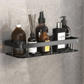 Étagères de Salle de Bain avec Ventouses en Métal