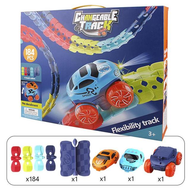 LuxoTrack Magnetic Play Track for Kids | Expérience de jeu créative et éducative avec des éléments magnétiques