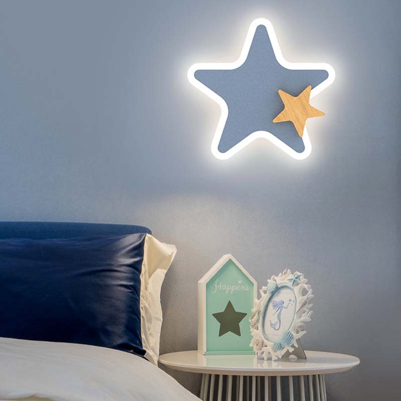 Veilleuse StellaNova pour enfants | Décoration murale LED nordique pour une ambiance de rêve