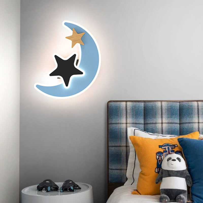Veilleuse StellaNova pour enfants | Décoration murale LED nordique pour une ambiance de rêve