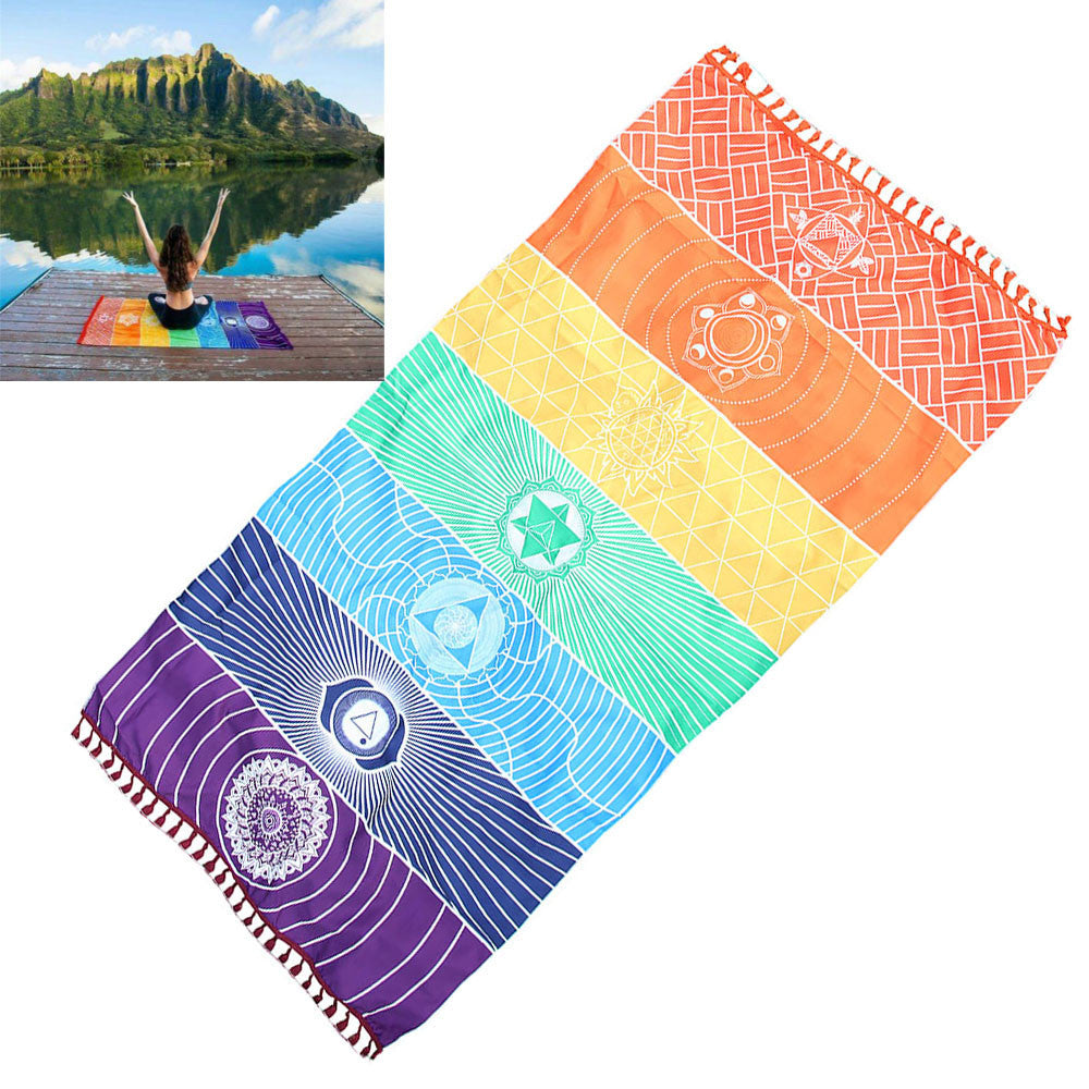 Tapis de Yoga avec les Sept Chakras – ChakraBalance
