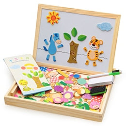 TimberLux Artisan Puzzle Magnétique | Exquise puzzle en bois qui améliore les compétences cognitives et favorise le jeu créatif