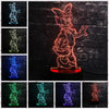 Veilleuse ToonLuxe 3D | Lampe de chambre à LED Mickey & Minnie avec télécommande