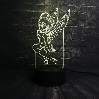 Veilleuse ToonLuxe 3D | Lampe de chambre à LED Mickey & Minnie avec télécommande
