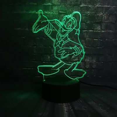 Veilleuse ToonLuxe 3D | Lampe de chambre à LED Mickey & Minnie avec télécommande