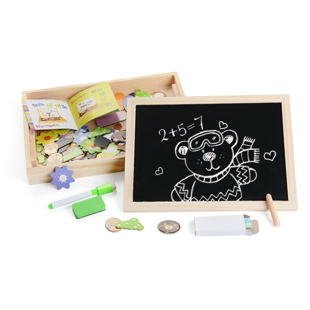 TimberLux Artisan Puzzle Magnétique | Exquise puzzle en bois qui améliore les compétences cognitives et favorise le jeu créatif