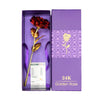 GoudenBloem Luxe Rose Dorée 24k | Coffret cadeau exclusif avec certificat pour un cadeau inoubliable