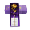 GoudenBloem Luxe Rose Dorée 24k | Coffret cadeau exclusif avec certificat pour un cadeau inoubliable