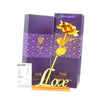 GoudenBloem Luxe Rose Dorée 24k | Coffret cadeau exclusif avec certificat pour un cadeau inoubliable