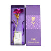 GoudenBloem Luxe Rose Dorée 24k | Coffret cadeau exclusif avec certificat pour un cadeau inoubliable