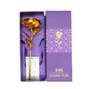 GoudenBloem Luxe Rose Dorée 24k | Coffret cadeau exclusif avec certificat pour un cadeau inoubliable