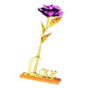 GoudenBloem Luxe Rose Dorée 24k | Coffret cadeau exclusif avec certificat pour un cadeau inoubliable