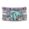 Bracelet enroulé de guérison et de protection en turquoise - Selina