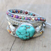 Bracelet enroulé de guérison et de protection en turquoise - Selina