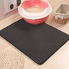 Tapis de collecte des déchets | Garde les sols propres et exempts de litière renversée Brève description : Capture efficacement la litière du chat grâce à une conception à double couche.