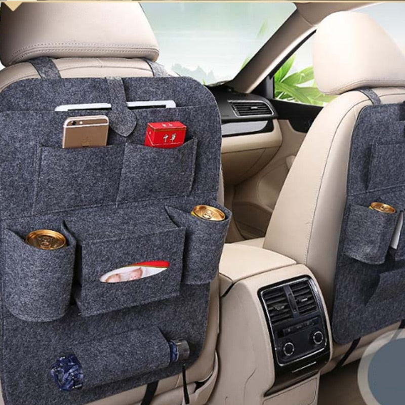 Organisateur de Siège Auto LuxeVoyage Premium | Solution élégante et pratique pour une voiture bien rangée