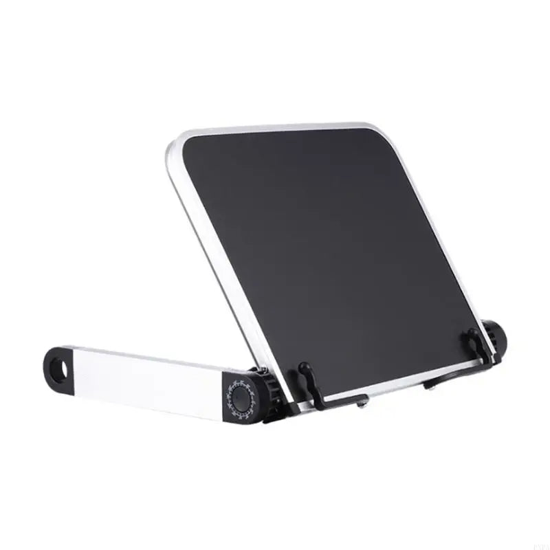 Support de livre réglable pour bureau – Support de lecture pliable à 360° avec clips pour études, livres de cuisine et organisation de bureau