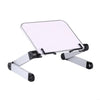 Support de livre réglable pour bureau – Support de lecture pliable à 360° avec clips pour études, livres de cuisine et organisation de bureau