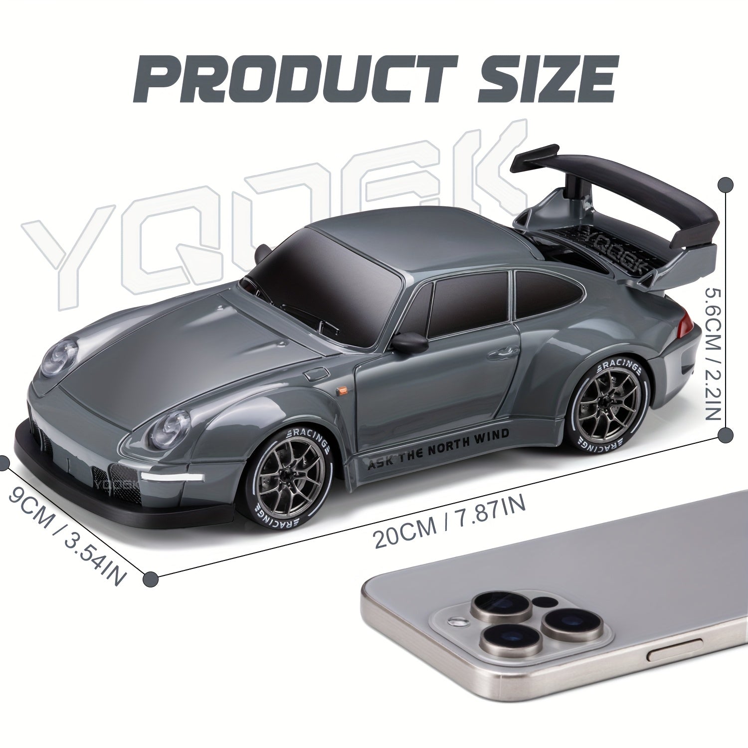Ultimate Drift Racer 1:24 - Voiture RC avec Roues Éclairées