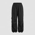 Jogging Cargo Larges et Décontractés pour Femmes – Pantalons à Taille Élastique avec Cordon de Serrage et Poignets Ajustables pour un Look Urbain
