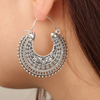 Boucles d'oreilles tibétaines en filigrane en argent 925