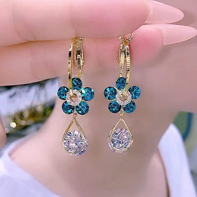 Boucles d'oreilles luxueuses avec motif floral – LunaBloom