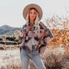 Veste en Jean Vintage Aztec avec Col – Doublée en Laine, Coupe Ample, Manches Longues pour un Style Streetwear Tendance