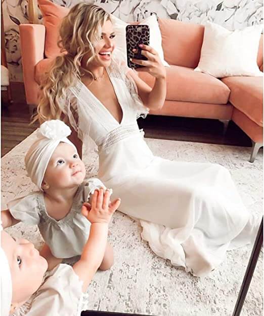 Bonnet turban doux pour bébé avec détail en volants – KuschelGlanz (1+1 Gratuit)