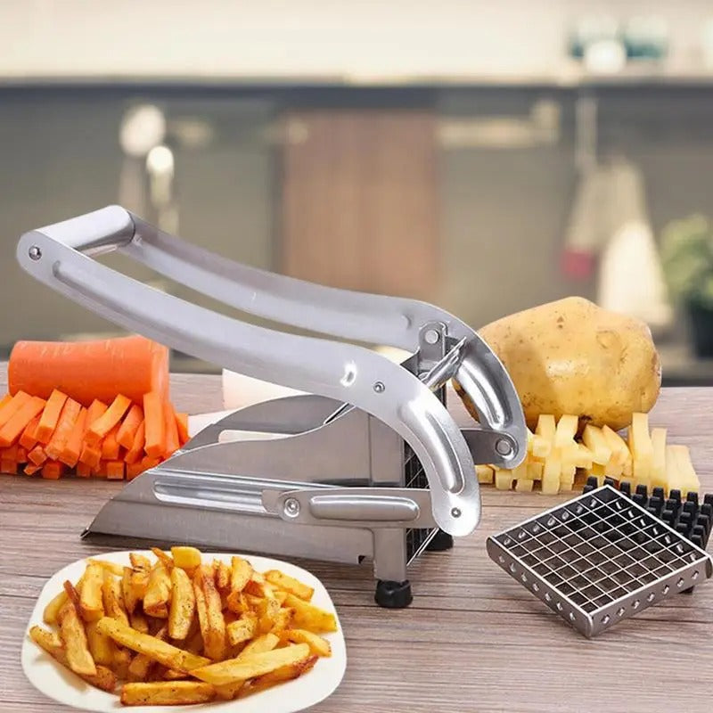 SmartFries Coupe-Frites - Acier Inoxydable - Lames Interchangeables