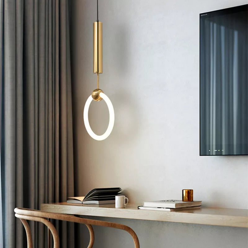 Suspension LED - Design Nordique avec Style Simple - Idéale pour l'Éclairage de la Salle à Manger, de la Cuisine et du Salon
